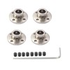 4 Pcs 10mm Rigid Flange Shaft Couplings,High Hardness Metal Flanged