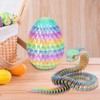 3PCS 3D Printed Snake in Egg, 3D Printed Dragon Egg