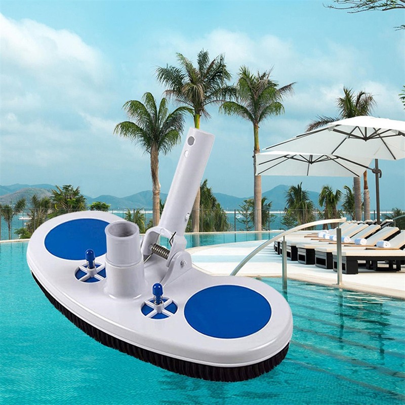 13inch Weighted Pool Vacuum Head with Nylon Bristles Swivel Hose
