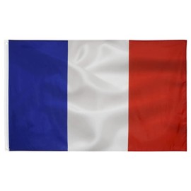 French Flag Large 90 x 150 cm with 2 Metal Eyelets High Quality France Flag for Balcony Events and External Flag - France Flag