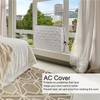 Indoor Air Conditioner Cover Window Unit AntiRust CreamyWhite 53.3x35.6x7.6cm with