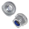 Gleitmo Flange Nuts M10 6 Pieces Self-Locking with Locking Toothing