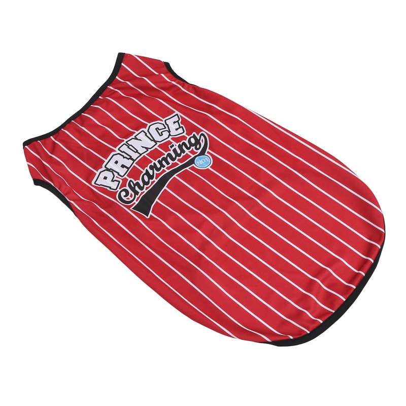 Pet Vertical Stripes Vest Vertical Stripes Classic Loose Prevent Sunburn