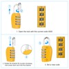 PATIKIL Combination Lock, 4 Digit Outdoor Padlock Waterproof Locker Lock