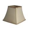 Urbanest Square 5.25x9x8" Softback Bell Lampshade, Tan, Faux Silk, Spider