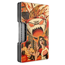 Freja Svendsen Printed Aluminum Wallet for Men - Slim Money Clip & Card Holder with Printed Finish. Enhanced RFID Blocking, Compact, Unique & Minimalist Wallets