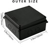 Otdorpatio Junction Box, IP65 Waterproof Dustproof Electrical Box ABS Project
