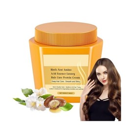 Amino Acid Essence Luxury Nourishing Hair Protein Cream, 500ml Moisturizing Repair Hair Collagen Cream Deep Conditioner for Dry, Frizzy and Damaged Hair