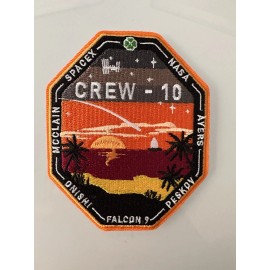 Space Crew 10 Dragon ISS Program Mission Patch 3.5”