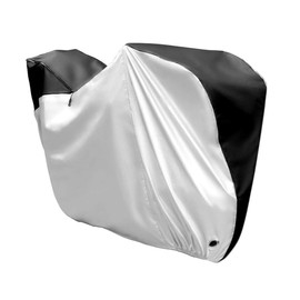 JP Boeki-Style Bicycle Cover, Bike Cover, 190T Polyester Fabric, Anti-Theft, Windproof, Dustproof, UV Protection, Zipper, Tear Resistant, Supports 24 Inches, Storage Bag Included (M)