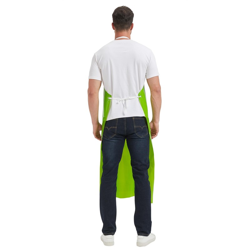 Nanxson Unisex Bib Apron TPU Waterproof Odourless Lightweight Work Apron