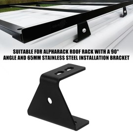 JERICMOTO Roof Rack Bracket 90°65mm Stainless Steel Installation Bracket Fit for Alpharack Roof Rack Mounting Kit