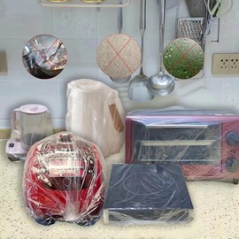 OSKOUR 30 Pieces Furniture Dust Covers with Elastic Band Dustproof Kitchen Appliance Covers for Oven Pressure Cooker Crock Pot Air Fryer Small Appliance Covers