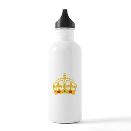 CafePress Royal Crown Water Bottle 1.0L (34 oz) Stainless Steel Water Bottle