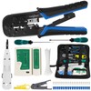 RJ45 Crimp Tool Kit for Cat5 Cat5e Cat6, Ethernet Crimper