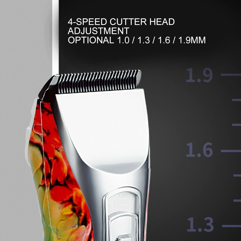 Professional Electric Hair Clipper Rechargeable Adjustment Hair Trimmer Haircutting Machine