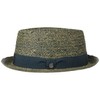LIERYS Burney Porkpie Men's Summer Hat Made of Raffia Straw