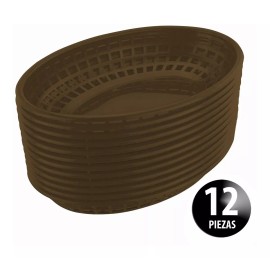 Dilitools Paquete Canasta Plástica 23.5 Cm Comida Rápida Fast Food