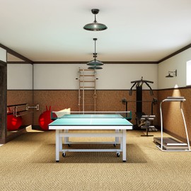 Relaxdays Rete Ping Pong, Tennis Tavolo, Regolabile, HxLxP: 15 x 174 x 2,5 cm, Portatile, Giardino, Esterno, Verde