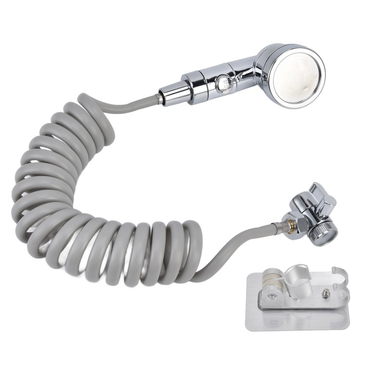 Sink Shower Sprayer Stretchy Hose Adjustable Mode Faucet Sprayer Attachment
