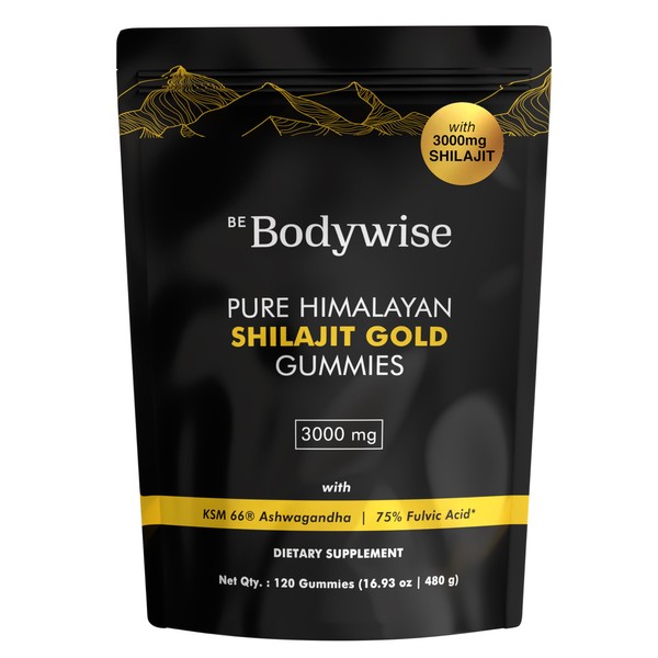 Be Bodywise Pure Himalayan Shilajit Gummies Gold I No Added
