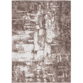 LUXE WEAVERS Hampstead Abstract Area Rug - Medium Pile, Modern Area Rug, Beige / 6 x 9