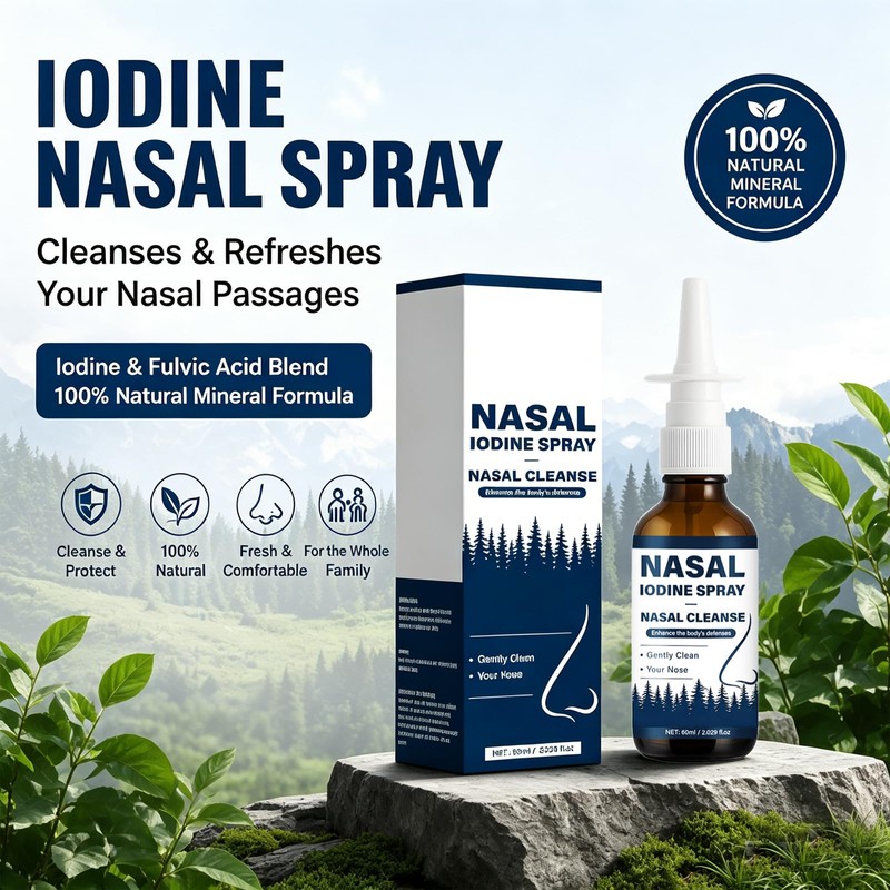 Nasal Spray, Cleanses & Refreshes Your Nasal Passages, Iodine &