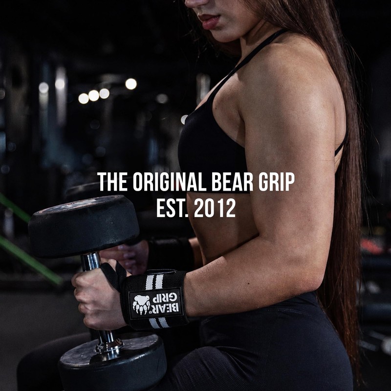 BEAR GRIP Weight Lifting Wrist Wraps Support for Gym |