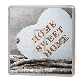 the grafix studio Love Heart Home Sweet Home Light Switch Sticker Vinyl/Skin cover (design 4) sw84