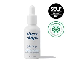 Three Ships - Jelly Drops Kakadu Plum + Sérum HA de champiñones (1 fl oz | 1.0 fl oz) | Hydrate, Replenish, Plump | Hyaluronic Acid Moisturizes + Smoo