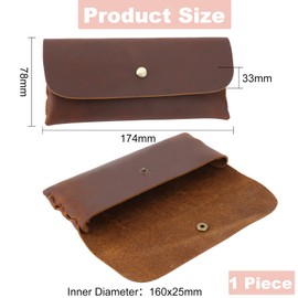 SUPERFINDINGS 1 Piece Leather Bill Wallet No Coin Purse No Maintenance Long Wallet Italian Leather Passbook Case Passport Case Thin Genuine Leather Cash Envelope Coconut Brown Reusable Budget Envelope