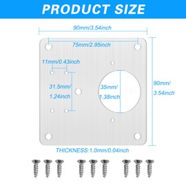 AGIGU Cabinet Hinge Repair Plate - Stainless Steel Kitchen Cabinet Brackets with Fixing Screw, Kitchen Cabinet Hinges Repair Kit for Cupboard Cabinet Furniture 8PCS