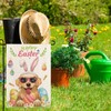 YOVOYOA Golden Retriever Happy Easter Garden Flags for Outside,Easter Eggs