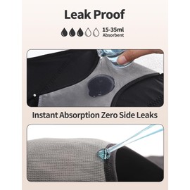 Loswie Breathable ZeroLeak Incontinence Underwear For Women Leakproof Seamless Quick Dry Postpartum High Waisted Panties