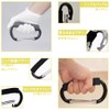 Carabiner Stroller Hook, Black, 1 Piece, Large, Stroller Hook, Stylish,
