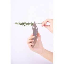 Lefipet Herb Stripper,Stainless Steel Kitchen Herb Leaf Stripping Tool with holes Metal Herb Chopper for Kale,Chard,Collard Greens,Parsley,Thyme,Basil,Taragon,Rosemary