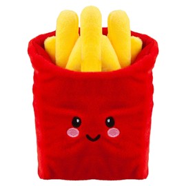 VFM - Fries Soft Toy Food Themed Cute Plush Cuddly Soft Fluffy Stuffed Toy Plush Toy Cute Stuffed Plushie, Gifts for Birthday, Valentine's Day Chirstmas - 16cm Multi-Coloured