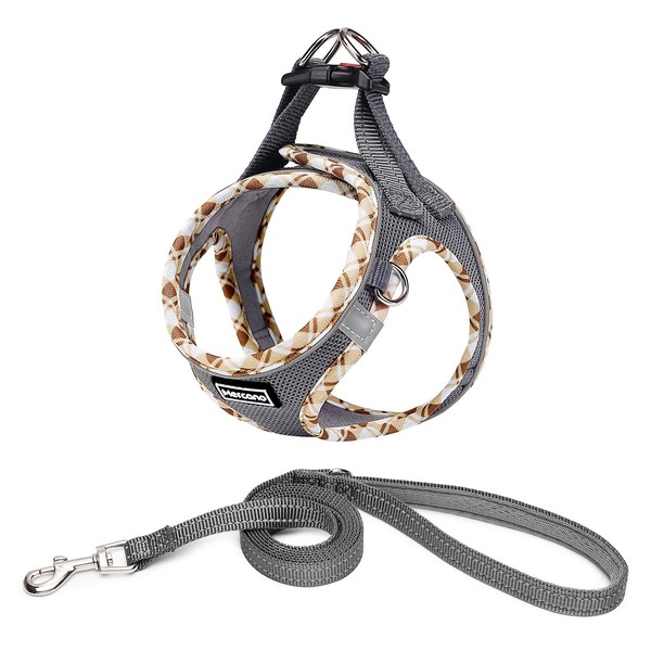 Mercano Soft Mesh Dog Harness and Leash Set, No-Chock Step-in