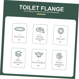 WOONEKY 1set Toilet Wax Flange Screws and Bolts Leak Design for Toilets and Easy to Install Connection for Watertight Seal