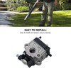 TOPINCN Leaf Blower Carburetor Kit, Aluminum Air Filter Sponge Primer