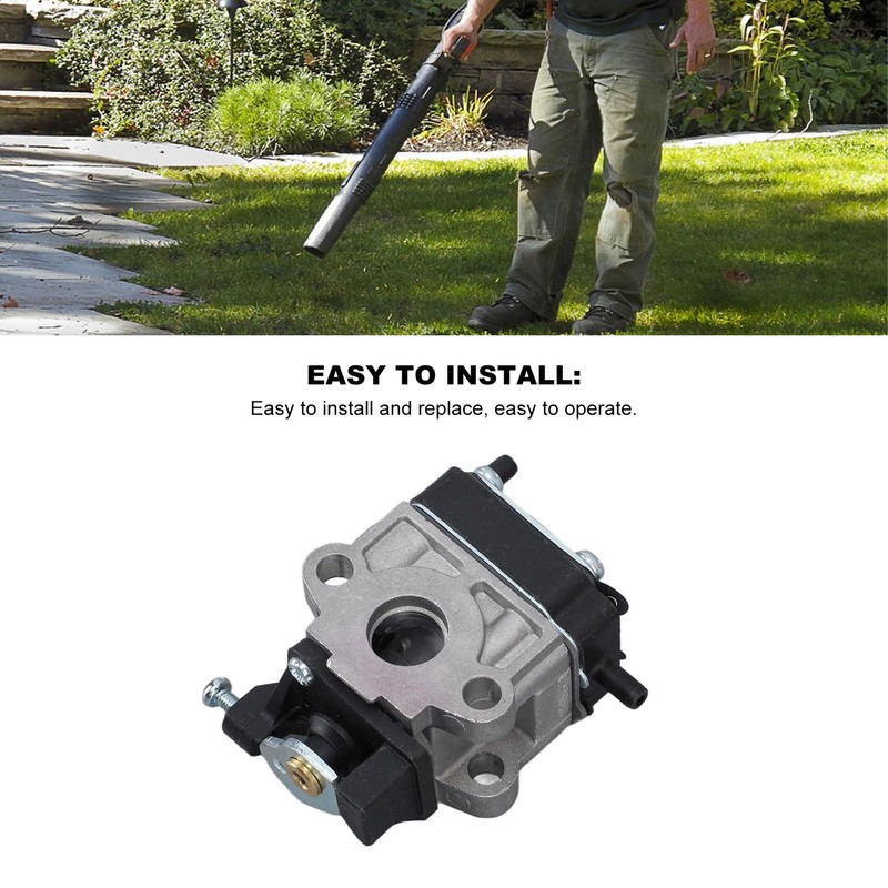 TOPINCN Leaf Blower Carburetor Kit, Aluminum Air Filter Sponge Primer