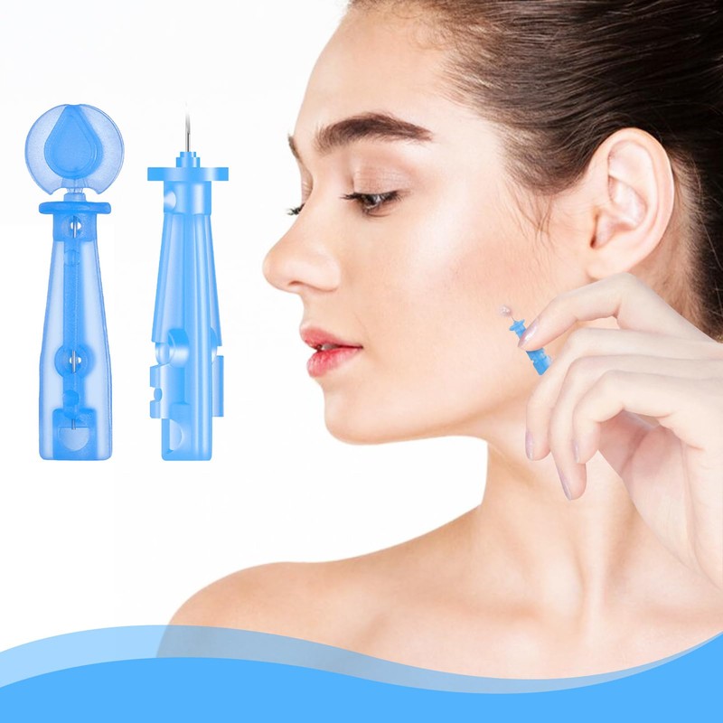 100Pcs Disposable Acne Needles Sterile Pimple Popper Kit with Precision