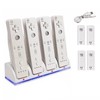 4Pcs 2800mAh Rechargeable Cells and Wii Cell Charge Dock Stand