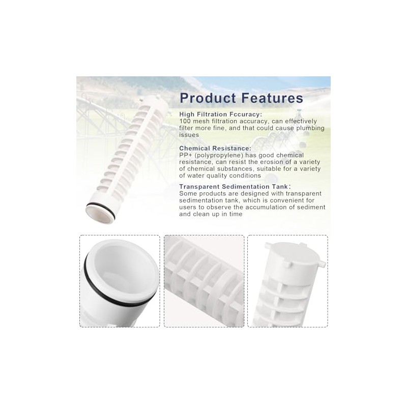 1-1/2" 100 Mesh Spin Down Sediment Replacement Water Filter Screen,