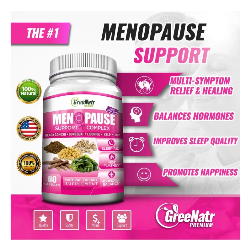 Greenatr Suplemento Menopausia Ginseng Y Ginkgo Biloba