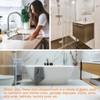 sourcing map 2pcs Rubber Drain Stopper with Hanging Ring, Bathtub