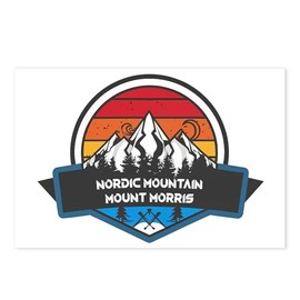CafePress Nordic Mountain Mount Morris Wisconsin Postcards (Package of 8), 6"x4" Printed Note Card