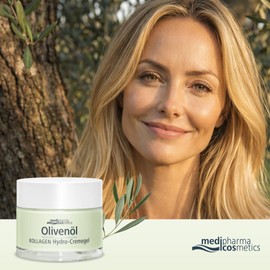 medipharma cosmetics Olive Oil Collagen Hydro Cream Gel - With Niacinamide & Collagen - Reduces Wrinkles - Strengthens Skin Elasticity - Provides Intensive Moisture