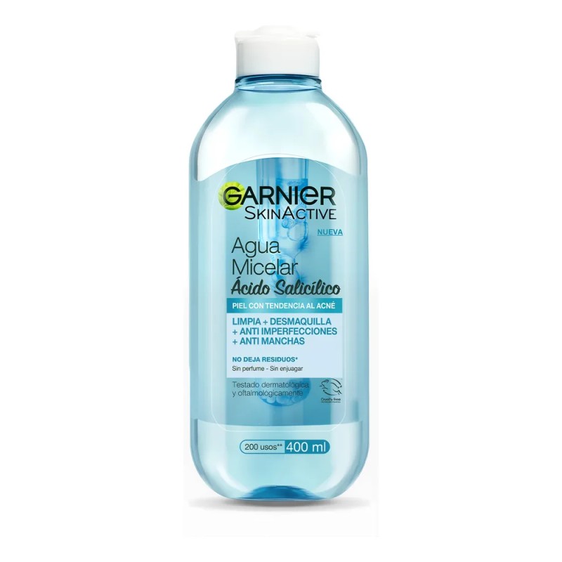 Garnier Agua Micelar Anti Acne Ácido Salicílico Skin Active
