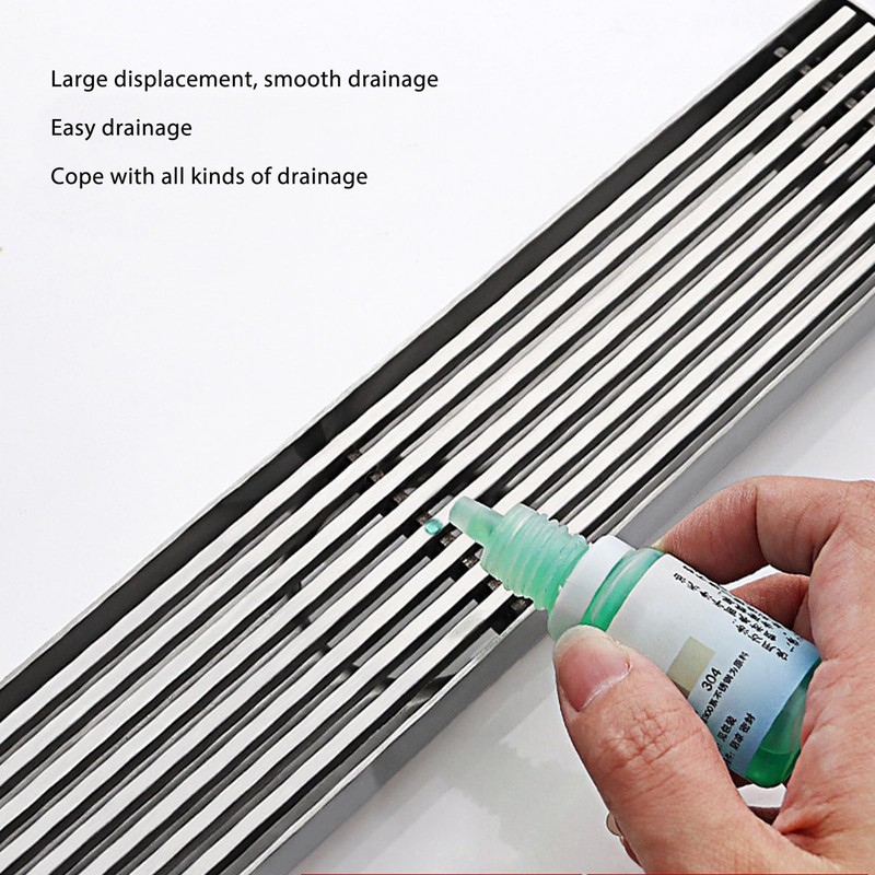 Linear Shower Drain,Large Drainage Capacity Stainless Steel Linear Drain,Effective Unpleasant